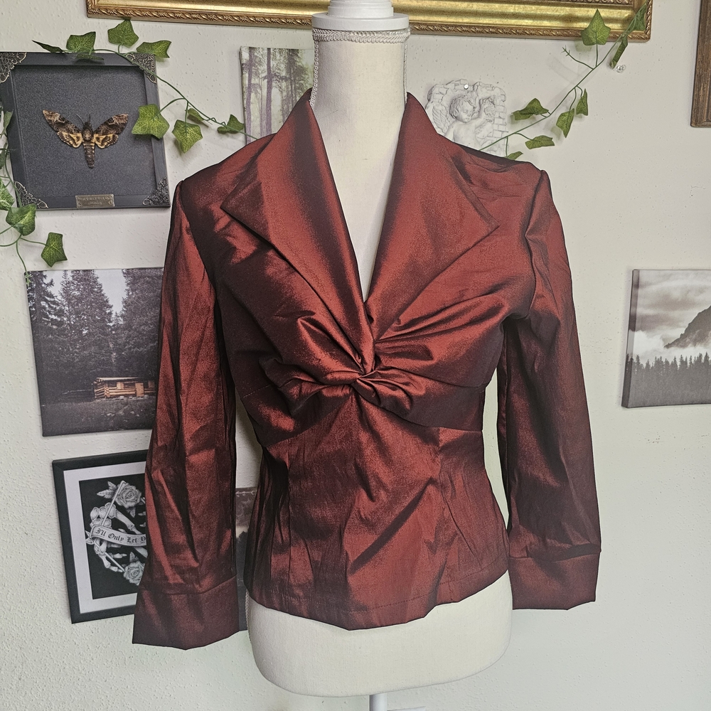 Cachet Deep Red Women's Blazer